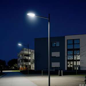 Laihong IP66 impermeable al aire libre farola AC ROHS ETL certificado Solar jardín paisaje iluminación cuerpo de aleación de aluminio batería - Product Image 1