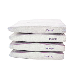 Limes à ongles zébrées en éponge EVA lavables et réutilisables, double face, avec logo personnalisé imprimé, grains 100 180 240, fournitures pour manucure - Product Image 5
