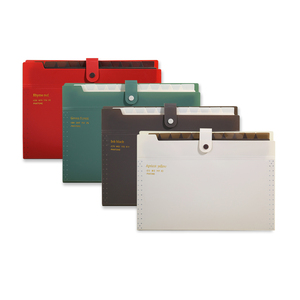 Portable Handle Expandable <strong>A4</strong> Accordion <strong>File</strong> Folder with 5/8/12 Pockets Clear PP Page Tab Filing Product 4/7/11 Tabs UV Printed - Product Image 1