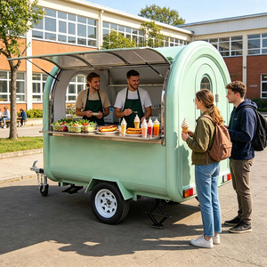 Chariot de vente ambulant compact et mobile pour café, crêpes, hot-dogs et autres plats rapides, idéal pour les Philippines - À vendre - Product Image 1