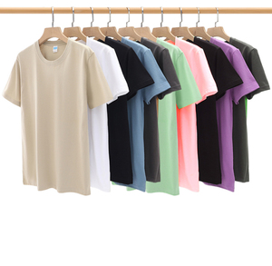 MT2573 produttore di abbigliamento all'ingrosso personalizzato 200 grammi di cotone 100% T-Shirt da donna uomo maglietta - Product Image 1