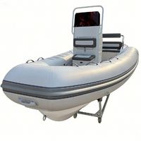 Bateau gonflable en fibre de verre de 19 pieds, Mehler PVC, 10 personnes, avec console, luxe, pour divertissement en plein air, fabriqué en Chine, logo personnalisé