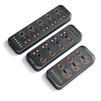 Multiprise multi-ports avec ports USB, rallonge multifonction avec interrupteur, prise domestique multi-prises, câblage intelligent