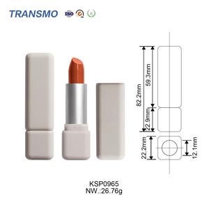 Rubber Paint Matte Lipstick Tubes Squarelip <b>Balm</b> <b>Container</b> Custom Made Lipstick Tubes With logo and Custom Box - Product Image 2