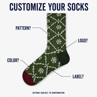 Chaussettes personnalisées OEM pour adultes, collection automne – Polyester/Nylon/Coton/Fibre de bambou/Laine, sans coutures, résistantes aux déchirures, imprimées sur toute la surface