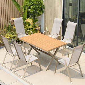 Outdoor Furniture Commercial <strong>Dining</strong> <strong>Table</strong> and Chair <strong>Teak</strong> Garden Furniture Set - Product Image 6