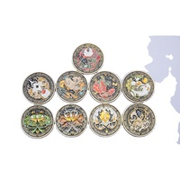 Pièces de collection et cadeaux : Pièces de défi en émail à double face avec bordure en corde, en métal, de conception personnalisée, de haute qualité, fabriquées par LGC