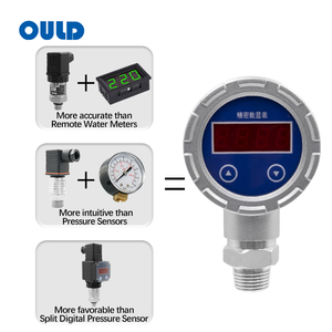مقياس ضغط المياه الرقمي OULD PDU-512 من الفولاذ المقاوم للصدأ مع شاشة عرض رقمية وحماية IP65 - Product Image 2