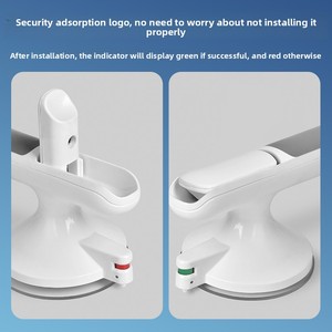 Accroche-serviette de salle de bain à ventouse puissante, sans perçage, anti-chute, vente en gros - Product Image 2