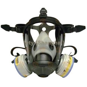 Maschera antigas per respiratore a pieno facciale con respiratore a ossigeno in gomma siliconica di vendita calda - Product Image 1
