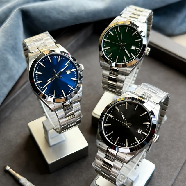 Tisot Gentleman T150 Men's Luxury Stainless Steel Quartz Watch Waterproof Analog Wristwatch with Calendar
