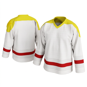 เสื้อฮอกกี้น้ำแข็งพรีเมียมสำหรับผู้ชายรุ่นใหม่ปี 2026 ชุดทีมแบบกำหนดเอง ระบายอากาศได้ดี ผลิตจากโพลีเอสเตอร์ 100% พิมพ์ลายดิจิทัล สีสันตัดกัน ชุดกีฬา - Product Image 2