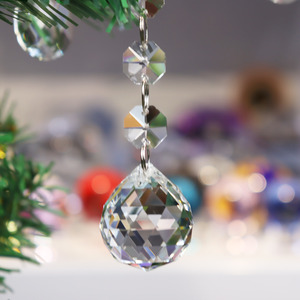 Crystal Ornaments <strong>Christmas</strong> <strong>Tree</strong> Decorations Balls <strong>Clearance</strong> Hanging Crystals for Centerpieces Crystal Chandelier Replacement - Product Image 1