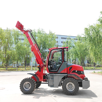 4x4 Allradantrieb Mini-Radlader TL1500 Nennlast 1,5 Tonnen Hubhöhe 4,5M Kleiner Teleskop-Radlader