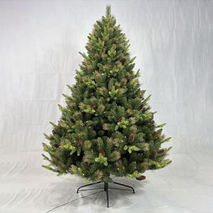Árbol de Navidad Artificial Preiluminado de Alta Calidad de 1.5-3m con Ramas Flocadas de PE/PVC y Luces LED - Product Image 2