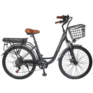 Vélo électrique de ville Goldstar, cadre en acier de 26 pouces, batterie au lithium, vélo électrique urbain à enjambement bas - Product Image 1