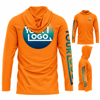 Hoodie de pêche personnalisé haute performance UPF50+ irisé léger à séchage rapide à manches longues pour la pêche, la navigation de plaisance et le kayak