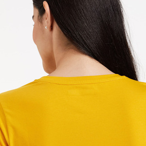 Camiseta Casual de Manga Corta para Mujer, Diseño Sencillo, Económica, Holgada, Estilo Urbano, Tendencia Verano 2026, Color Sólido - Product Image 3