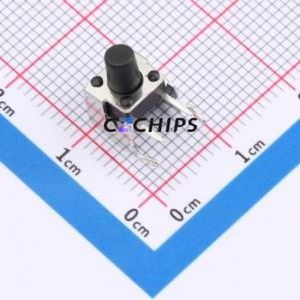 ZX-QC66-8.0ZJ Tactile Switch Through hole Component THT-4P,6x6mm Switch Single Pole Single Throw Round Button 2.6N Through Hole - Product Image 1