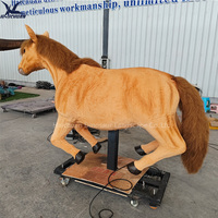 Cheval animatronique à chevaucher |   Modèle de cheval mécanique interactif pour parc d'attractions, parc à thème, aire de jeux