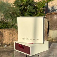 Boîte cadeau coulissante de luxe avec logo personnalisé, en carton recyclé, vide, pour chaussettes