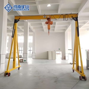 Pemasangan Mudah Crane Gantry <span class=keywords><strong>Mini</strong></span> Mobile Single Girder 0.5Ton 1Ton 2Ton 3Ton untuk Gudang Pabrik dengan Chain <span class=keywords><strong>Hoist</strong></span> - Product Image 3