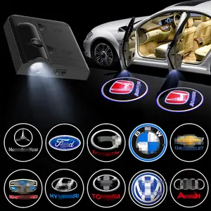 Беспроводной HD 3D светодиодный проектор для автомобильных дверей Логотип Пользовательский логотип приветственный свет светодиодный свет двери автомобиля призрак тени логотип свет