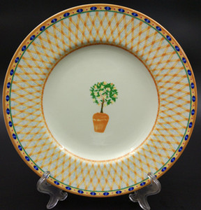 Assiette à dîner Jbs Classic Vintage en porcelaine émaillée à motif citron, 8 pouces, design britannique, pour la maison et la restauration - Product Image 3