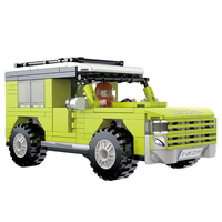 COGO 286 pièces de blocs de construction en plastique pour enfants, modèle de voiture de course, jouets, jeux de construction pour enfants