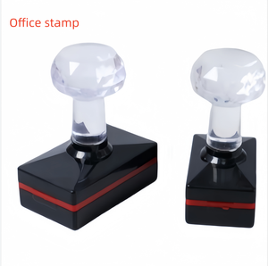 <span class=keywords><strong>Tampon</strong></span> encreur pré-encré à poignée en cristal pour bureau, <span class=keywords><strong>tampon</strong></span> flash en caoutchouc, <span class=keywords><strong>tampon</strong></span> de vote professionnel - Product Image 1