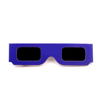 Lunettes de sécurité solaires personnalisées Baader Film pour éclipse, écologiques, jetables, en papier recyclé enduit aseptiquement, pour éclipse totale