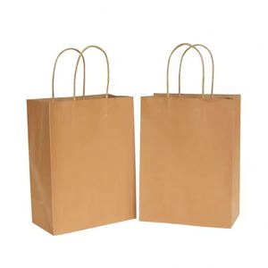 Wholesale Factory Direct Luxury Kraft Paper Bag with Ribbon Handle Highly Customizable Shopping Gift Featuring Your Own Logo - Product Image 1