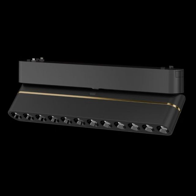 6W 12W 18W Folding 48v COB LED 3030 Grille Magnetic Track Light 1-10V Dali Tuya Dimming Linear Lighting Black Aluminum Product