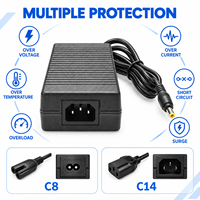 Personnalisation professionnelle, homologué FCC, protection contre les courts-circuits, adaptateur secteur de bureau 24V 8A, prise US/AU/EU/UK, 192W