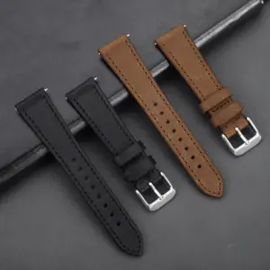 Laihe Tùy Chỉnh 20Mm Nhanh Chóng Phát Hành Sang Trọng Cổ Điển Người Đàn Ông Phụ Nữ Watchband Ý Nhập Khẩu Pueblo Chính Hãng Bò Da Đồng Hồ Dây Đeo Ban Nhạc