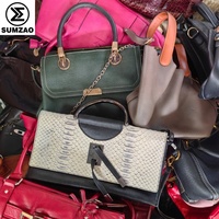 Sac vintage d'occasion Sumzao en cuir véritable de marque, sacs de luxe de créateurs, sacs en cuir véritable de seconde main
