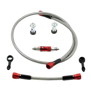 ชุดวาล์วปิดท่อเบรกคาลิปเปอร์ AN3 สำหรับรถจักรยานยนต์/ชุดคอมโบปลดเร็ว - อะไหล่ทดแทนข้อต่อตรงด้านหน้าทำจากสแตนเลส - Product Image 5