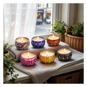 Vela Aromática de Soya de Diseño en Recipiente de Lujo con Caja para Fragancia del Hogar, Marca Propia, Venta al Por Mayor Premium - Product Image 2