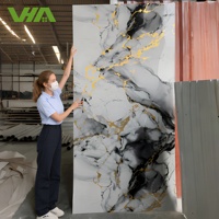 Paneles de Pared de PVC con Diseño de Mármol, para Uso Doméstico y Comercial, Impresión UV, Garantía de 3 Años