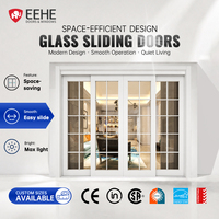 Puertas Corredizas de Vidrio Templado con Certificación NFRC CSA, Insonorizadas, para Interiores, para Hogar, Oficina, Cocina