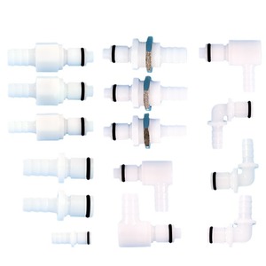 Acoplamientos rápidos de plástico POM de la serie L de Jiyou, conectores hembra de 6-10 mm de conexión rápida para plomería - Product Image 1