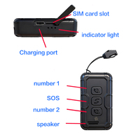 Localizador GPS para el Cuidado de Personas Mayores, Llamadas Bidireccionales, 4G 2G LTE GSM GPRS, Resistente al Agua, WiFi, Antipérdida, Recargable, Batería de Larga Duración, Aplicación Android, PC