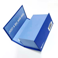 Boîte cadeau de luxe à fermeture magnétique personnalisée pour ensemble de soins masculins, emballage en carton rigide avec logo en feuille d'or, petit cadeau