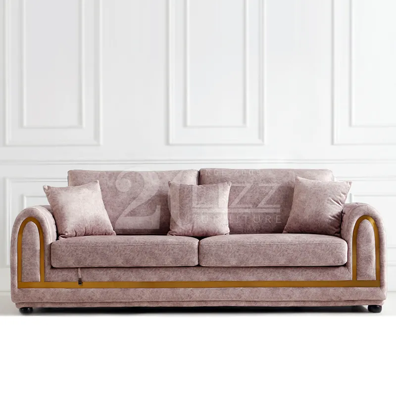 Mobiliário moderno da sala de estar, sofá de couro para sala divani