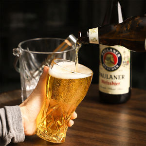Vaso de Cerveza Clásico al por Mayor, Vaso de Cerveza <span class=keywords><strong>Artesanal</strong></span> Transparente y Resistente, Jarra de Cerveza sin Plomo para Bar y Degustación de Cervezas - Product Image 1