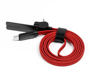Câble de charge rapide tressé anti-emmêlement 60W PD Type C avec support de téléphone métallique pour bureau et smartphone – Certifié BSCI