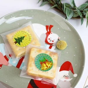 Étiquettes alimentaires personnalisées avec LOGO de noël, pièces, impression d'étoiles porte-bonheur, radio hologramme, emballage privé, autocollants - Product Image 2
