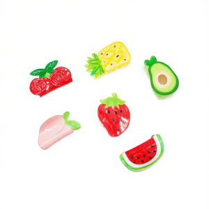 Pince à cheveux Angelina Fruit Claw Clip 8 cm en plastique pour femmes et filles, design coloré et cartoon - Product Image 4