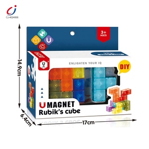 Chengji trẻ em mới sáng tạo tự làm xây dựng từ pha lê khối lập phương đầy màu sắc trong suốt khối Câu Đố cảm giác đồ chơi - Product Image 6