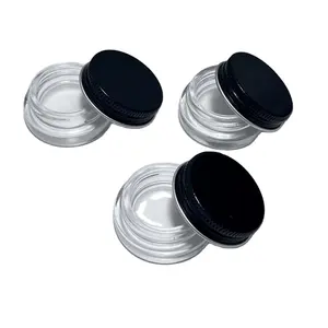 Hot Sale 5ml 7ml 9ml Eye Cream Wax Oil Glass Concentrate Storage Jar With Aluminum Caps